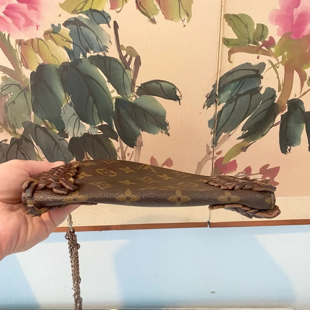 Louis Vuitton Fringe Reworked Wristlet VGUC - Picture 4 of 5